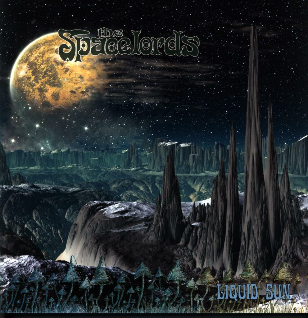 The Spacelords-Liquid Sun green signed-LP Vinyl