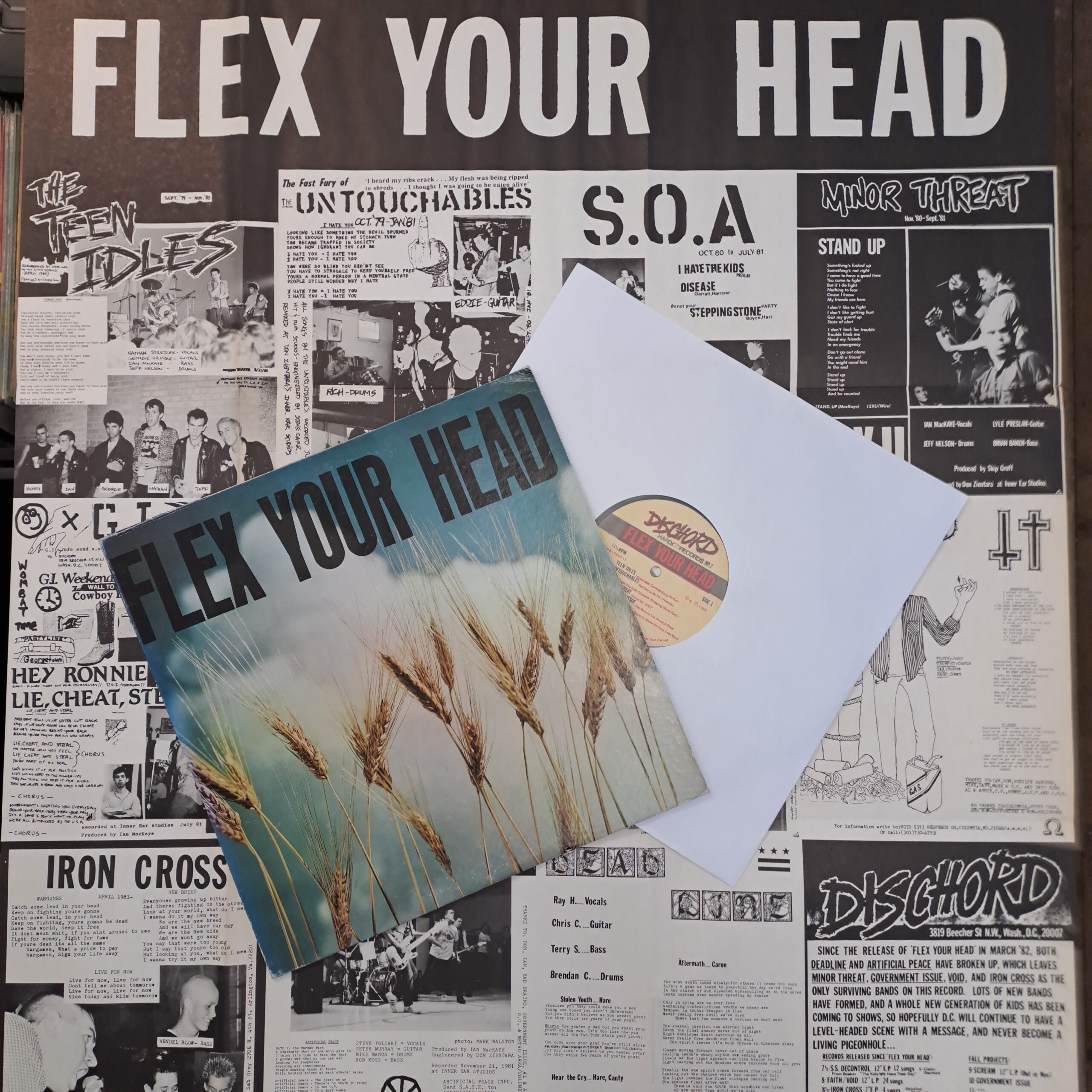 Various-Flex Your Head-LP Vinyl US 1982 Wheat field poster