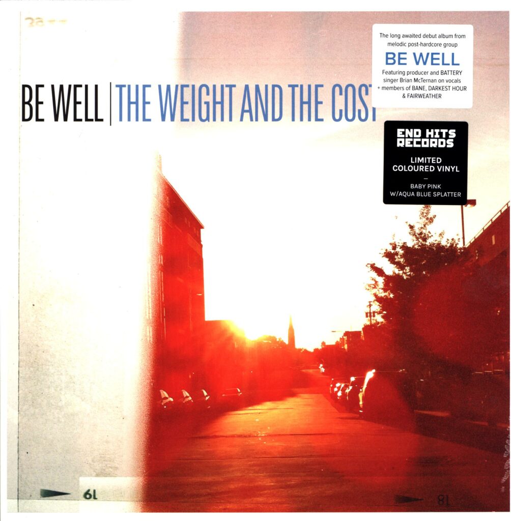 Be Well-The Weight And The Cost-LP Vinyl Baby Pink with Aqua Blue Splatter
