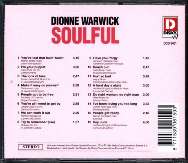 Dionne Warwick-Soulful-CD