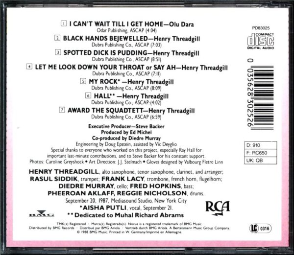 Henry Threadgill-Easily Slip Into Another World-CD