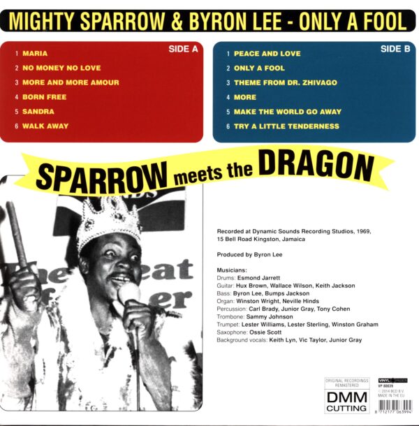 Mighty Sparrow-Sparrow Meets The Dragon Reissue 2014-LP Vinyl