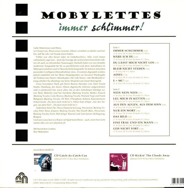 Mobylettes-Immer Schlimmer!-LP Vinyl
