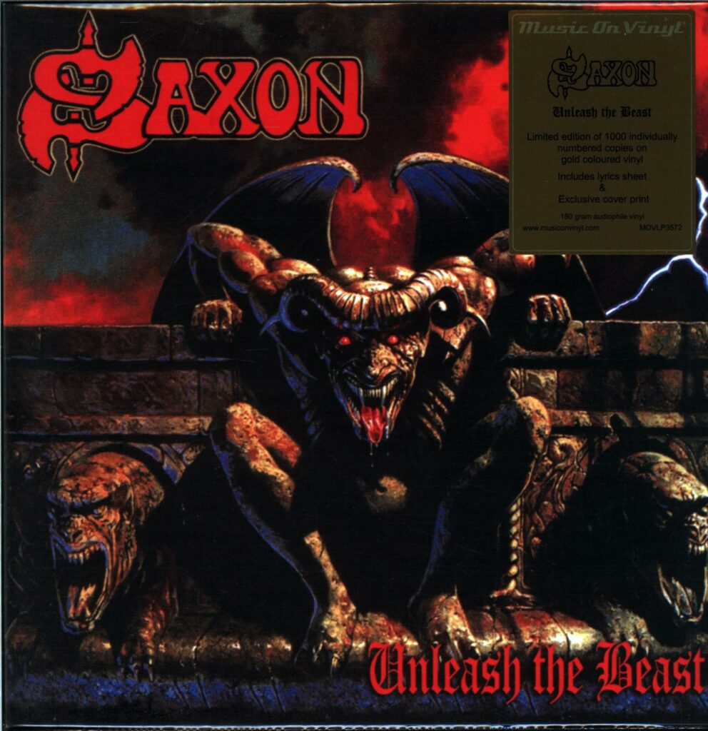 Saxon-Unleash The Beast-gold LP Vinyl