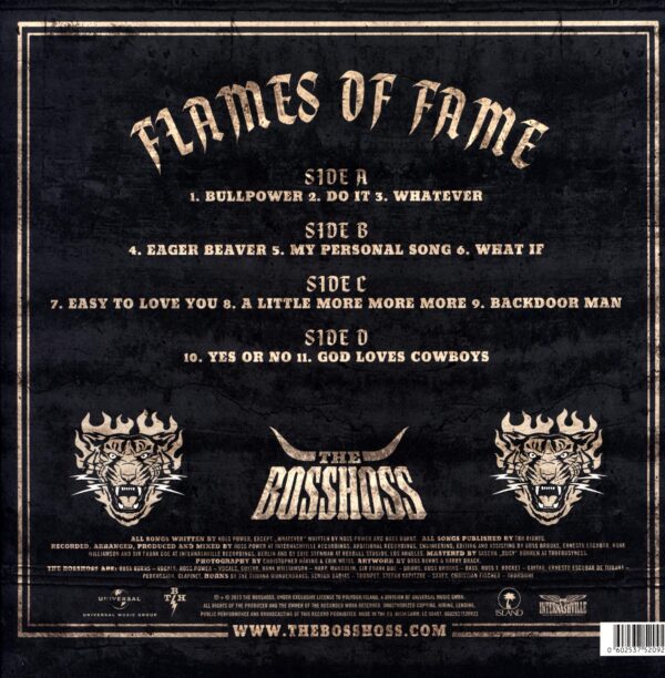 The BossHoss-Flames Of Fame-LP Vinyl