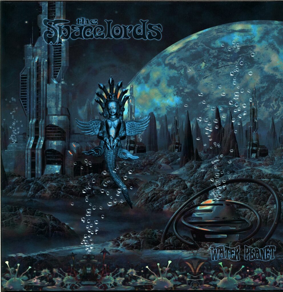 The Spacelords-Water Planet-blue white splatter LP Vinyl