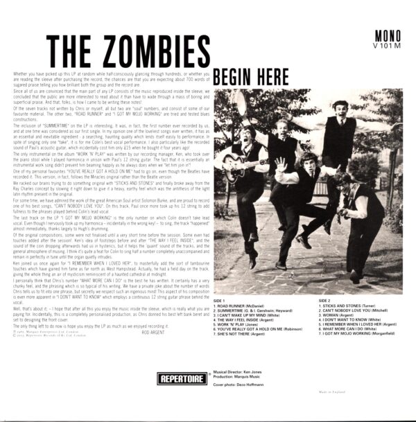 The Zombies-Begin Here Reissue 2013-LP Vinyl