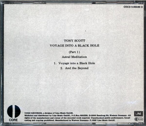 Tony Scott-Astral Meditation - Voyage Into A Black Hole - Part 1-CD