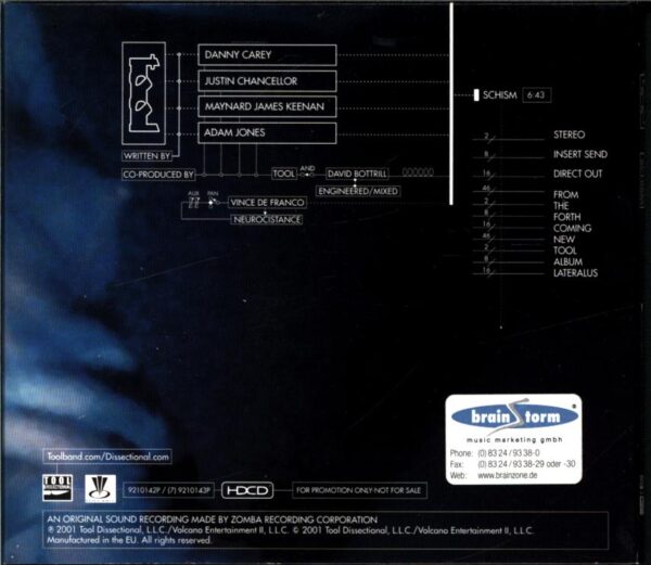 Tool-Schism-CD-Single Promo