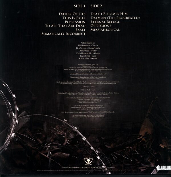 Whitechapel-This Is Exile clear splatter-LP Vinyl