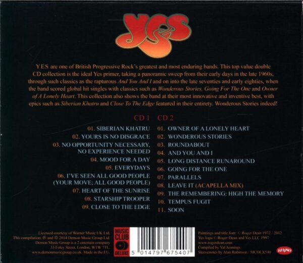 Yes-Wonderous Stories The Best Of Yes-CD