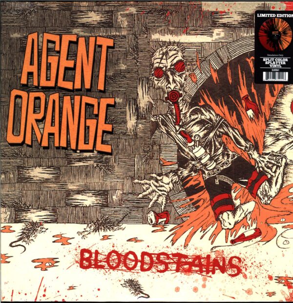 Agent Orange-Bloodstains-LP Vinyl 2023 red-orange