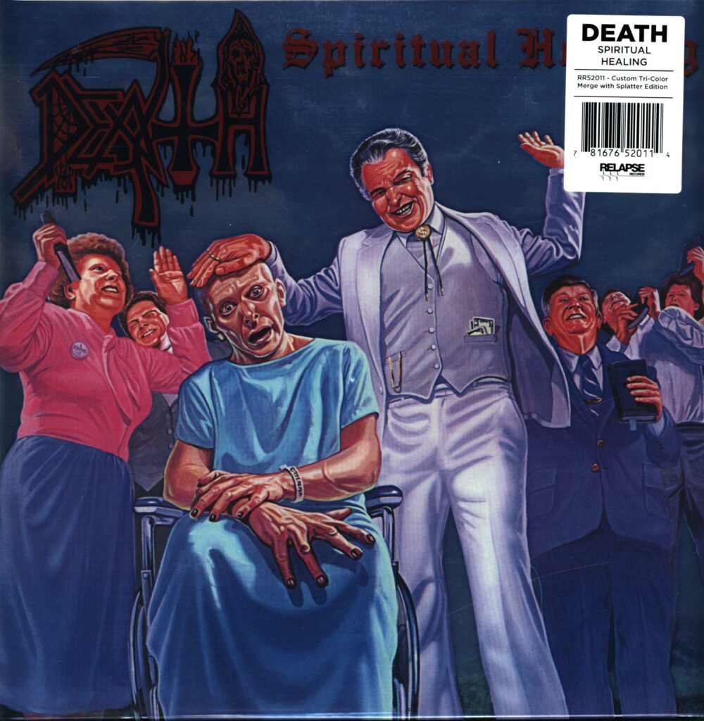 Death-Spiritual Healing Reissue Tri-Colour Merge 2024-LP Vinyl