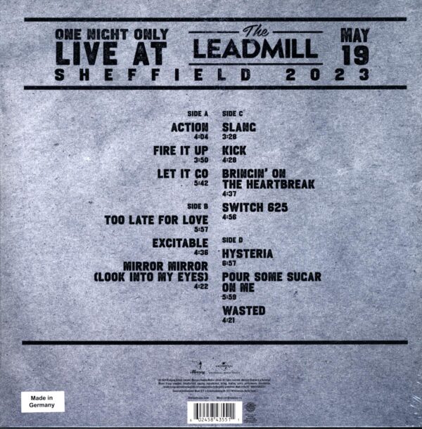 Def Leppard-One Night Only Live At The Leadmill RSD 2024-LP Vinyl