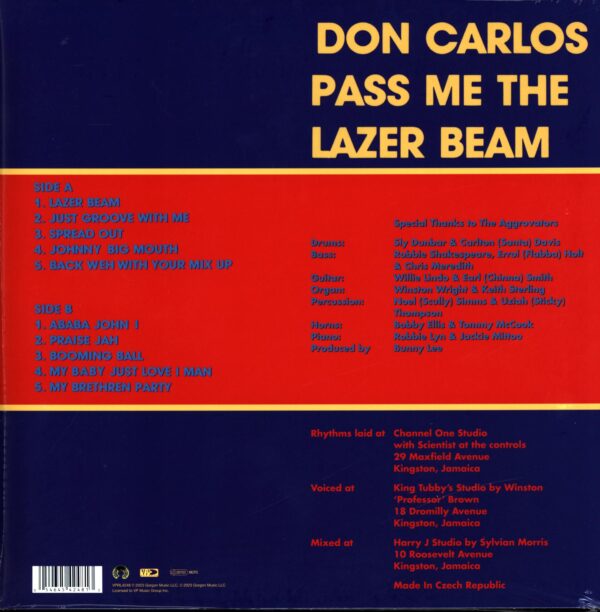 Don Carlos-Pass Me The Lazer Beam RSD 2024-LP Vinyl