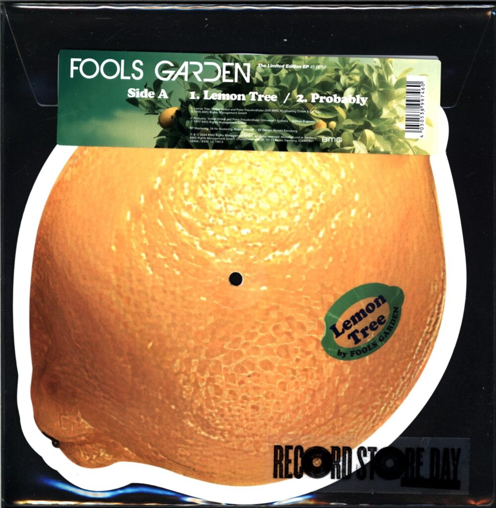 Fools Garden - Lemon Tree - RSD 2024 shaped picture disc vinyl single