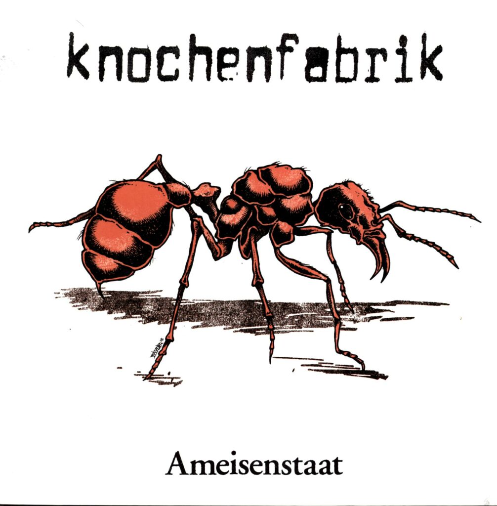 Knochenfabrik-Ameisenstaat clear black marbled-LP Vinyl