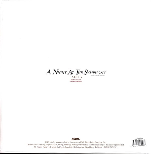 Laufey And Iceland Symphony Orchestra-A Night At The Symphony RSD 2024-LP Vinyl
