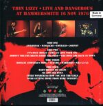 Thin Lizzy-Live And Dangerous At Hammersmith 16 Nov 1976 RSD 2024-LP Vinyl