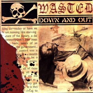 Wasted-Down And Out-LP Vinyl 2012 black