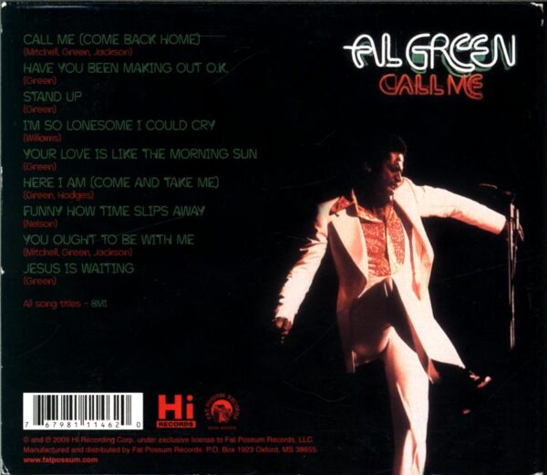 Al Green-Call Me-CD