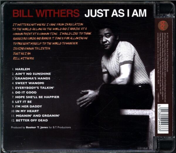 Bill Withers-Just As I Am-CD