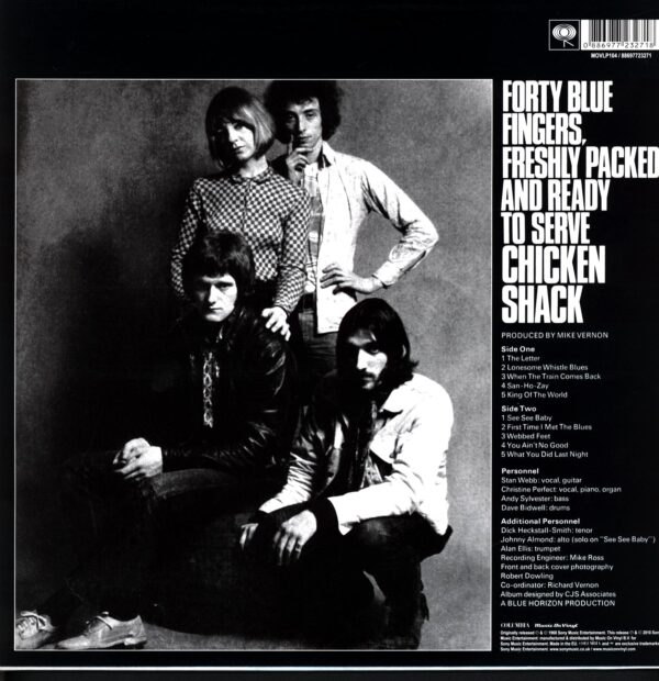 Chicken Shack-Forty Blue Fingers Freshly Packed And Ready To Serve Reissue 2010-LP Vinyl