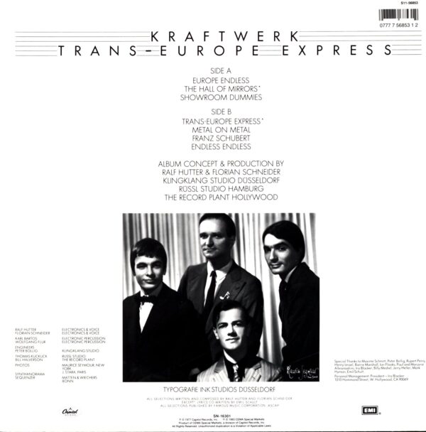 Kraftwerk-Trans-Europe Express Reissue US 1993-LP Vinyl