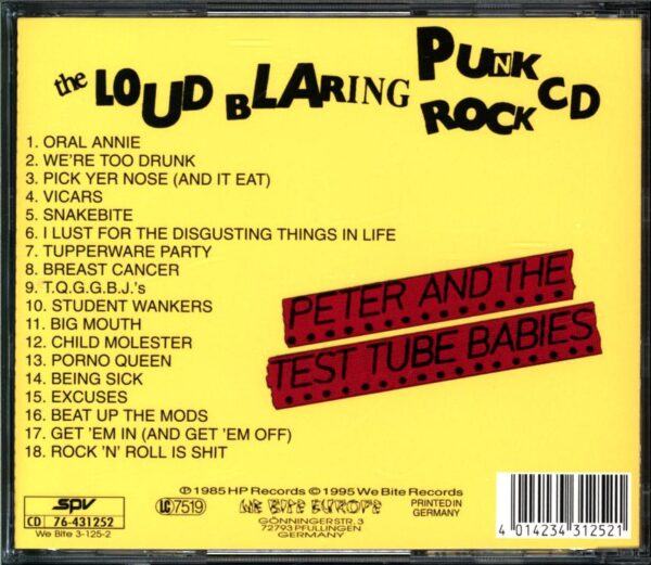 Peter And The Test Tube Babies-The Loud Blaring Punk Rock CD-CD