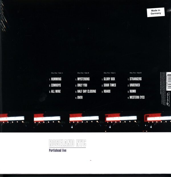 Portishead-Roseland NYC Live Reissue 2024 Red-LP Vinyl