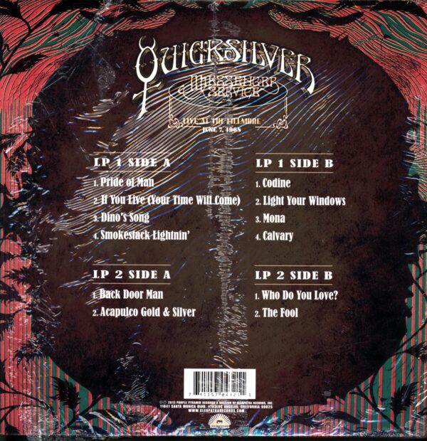 Quicksilver Messenger Service-Live At The Fillmore June 71968-LP Vinyl
