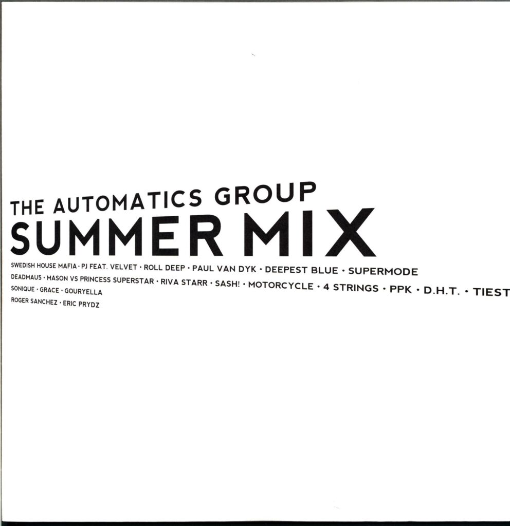 The Automatics Group-Summer Mix-LP Vinyl