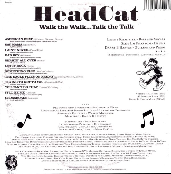 The Head Cat-Walk The Walk...Talk The Talk-LP Vinyl black