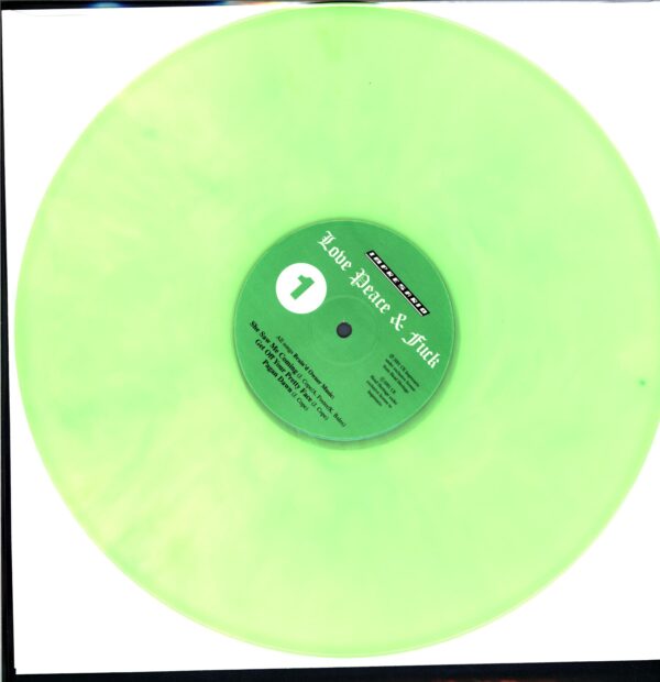 Brain Donor-Love Peace and Fuck-green LP Vinyl