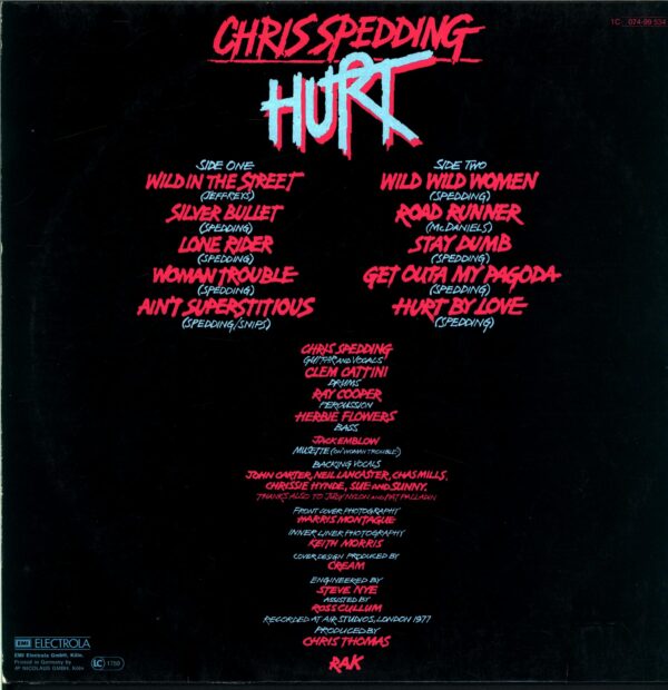 Chris Spedding-Hurt-LP Vinyl