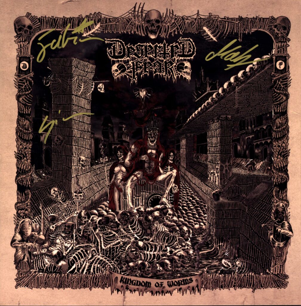 Deserted Fear-Kingdom Of Worms signed-LP Vinyl