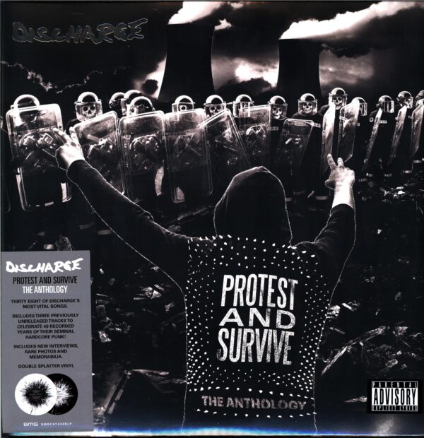 Discharge-Protest And Survive - The Anthology-LP Vinyl black-white splatter