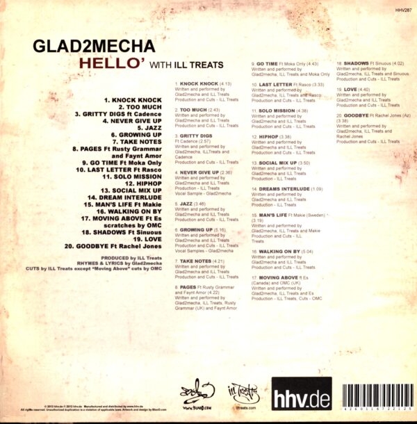 Glad2mecha-Hello'-LP Vinyl