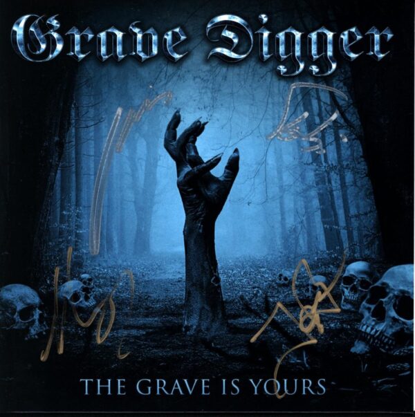 Grave Digger-The Grave Is Yours signed-7 Vinyl