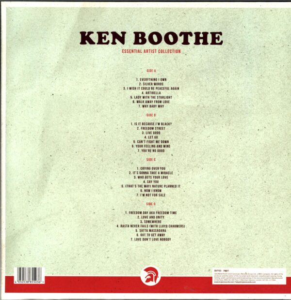 Ken Boothe-Essential Artist Collection -red LP Vinyl