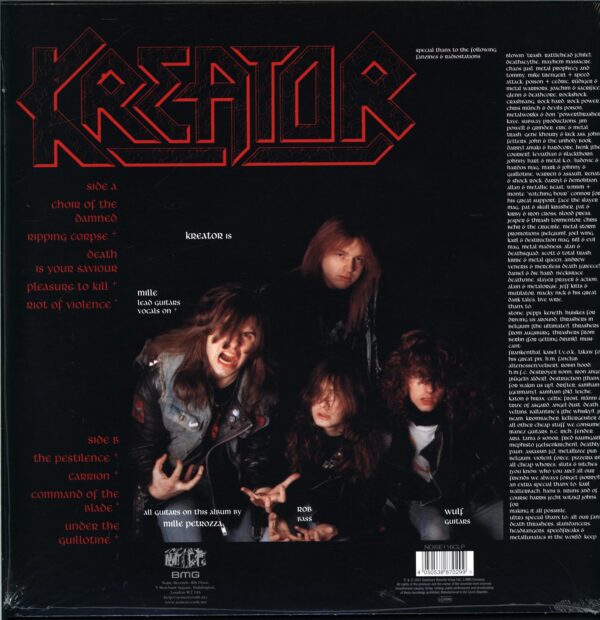 Kreator-Pleasure To Kill-splatter LP Vinyl