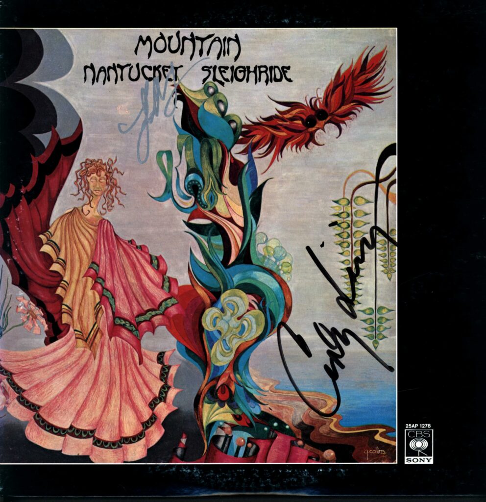 Mountain-Nantucket Sleighride Japan 1978 signed-LP Vinyl