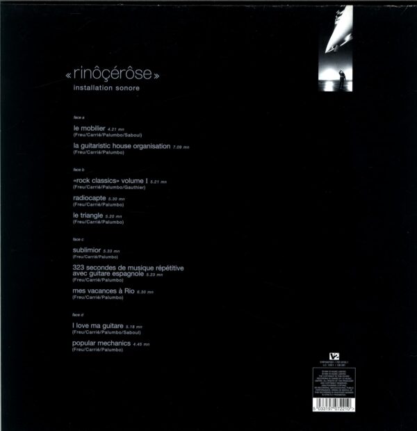 Rinocerose-Installation Sonore-LP Vinyl