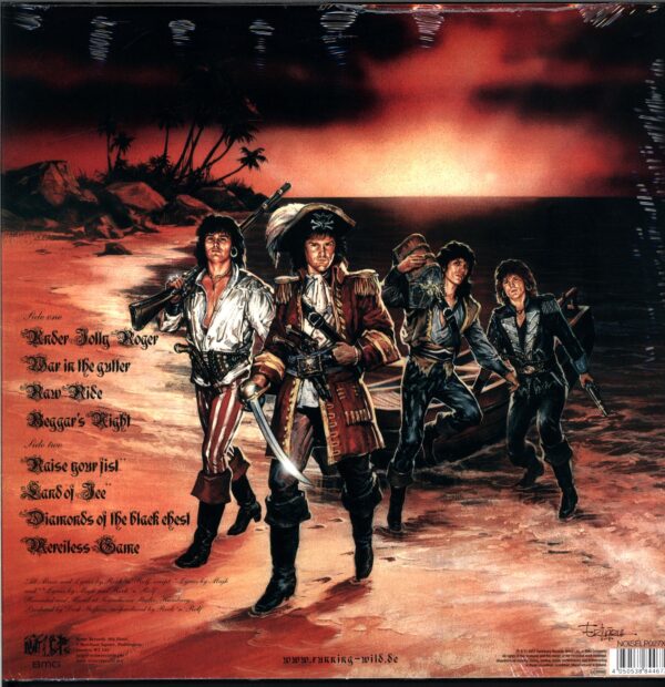 Running Wild-Under Jolly Roger-grey LP Vinyl