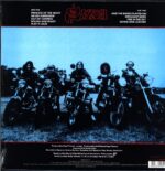 Saxon-Denim And Leather-blue splatter LP Vinyl