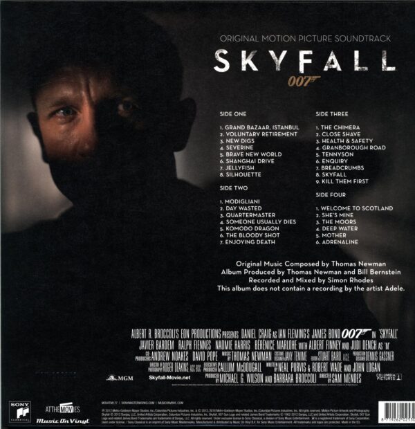 Thomas Newman-Skyfall (Original Motion Picture Soundtrack)-silver LP Vinyl