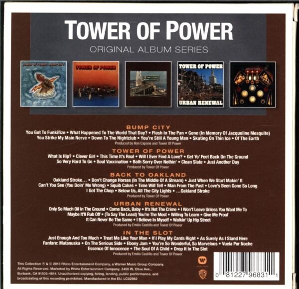 Tower Of Power-Original Album Series-5CD set