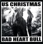U.S. Christmas-Bad Heart Bull bone with blue splatter-LP Vinyl