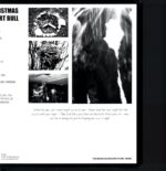 U.S. Christmas-Bad Heart Bull bone with blue splatter-LP Vinyl - Image 4