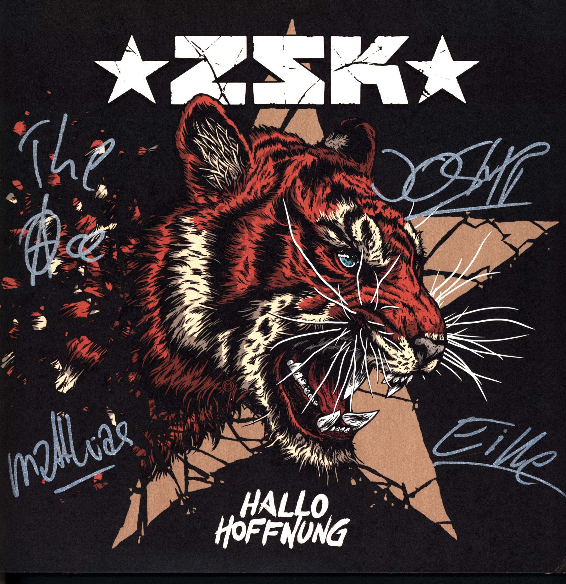 ZSK-Hallo Hoffnung orange splatter Autogramm-LP Vinyl-1 ZSK-Hallo Hoffnung orange splatter Autogramm-LP Vinyl